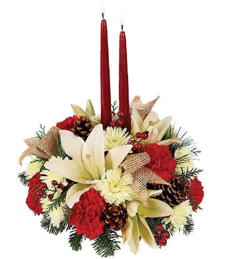Nature's Holiday Centerpiece