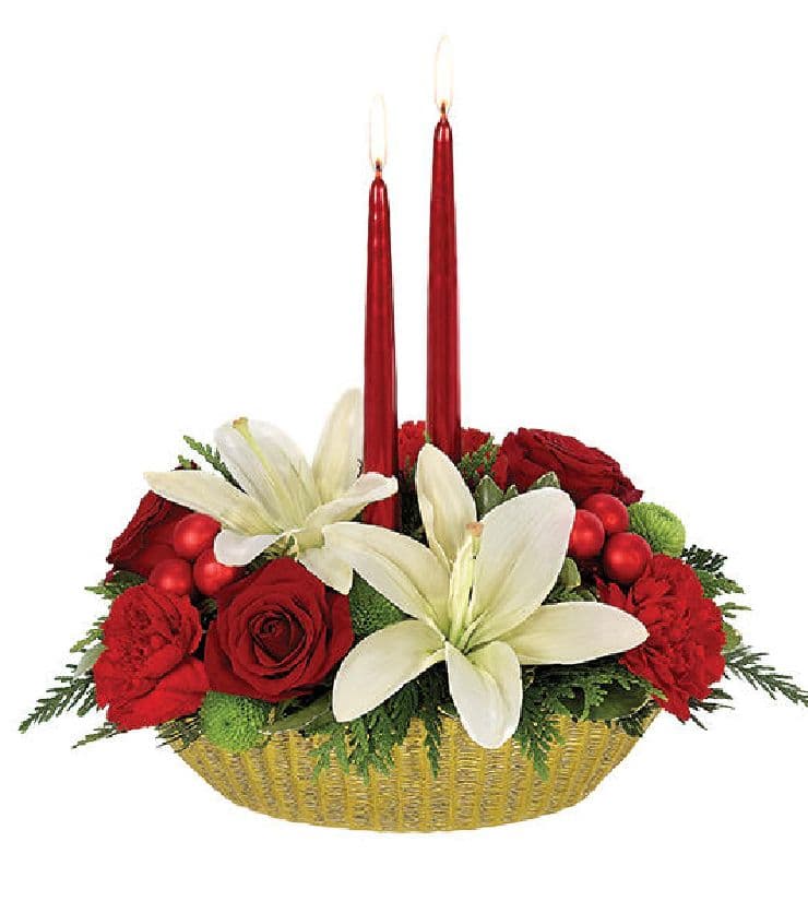 Bright Holiday Wishes Centerpiece