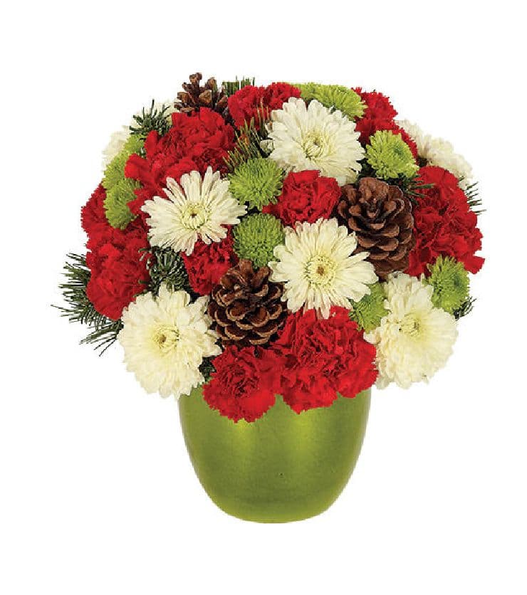 Bright & Cheerful Holiday Wishes Bouquet