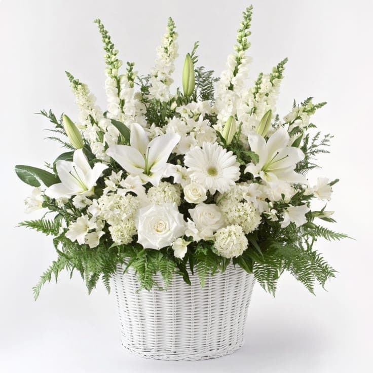 All-White Sympathy Basket