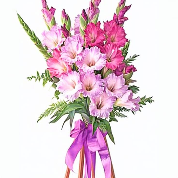 Pink Gladiolus Standing Spray
