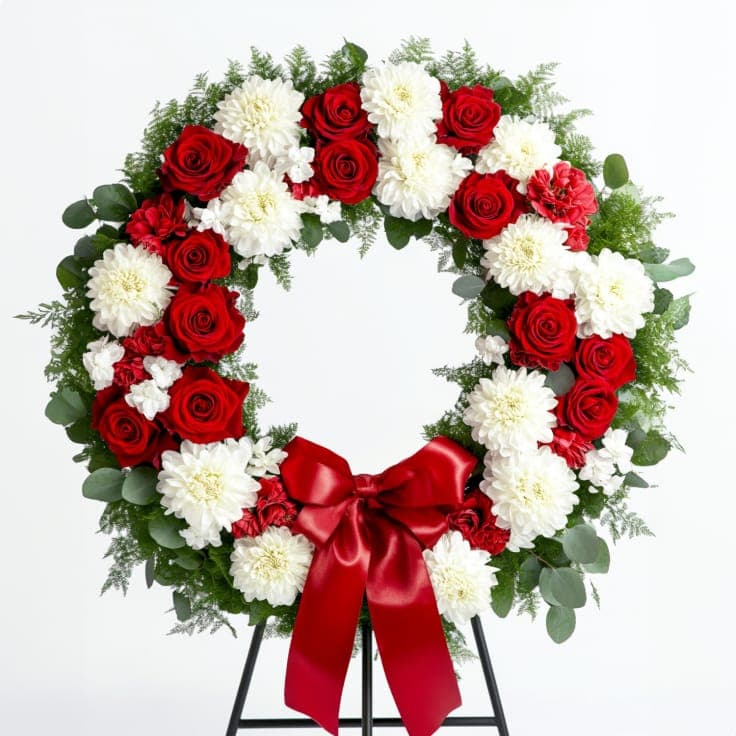Blossoms of Eternity Standing Wreath