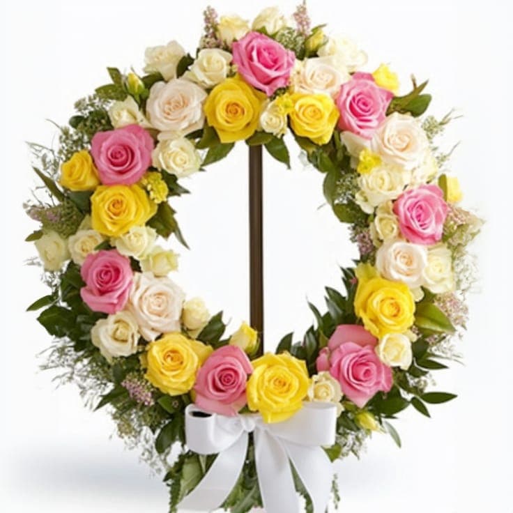 Thinking of You Roses Wreath