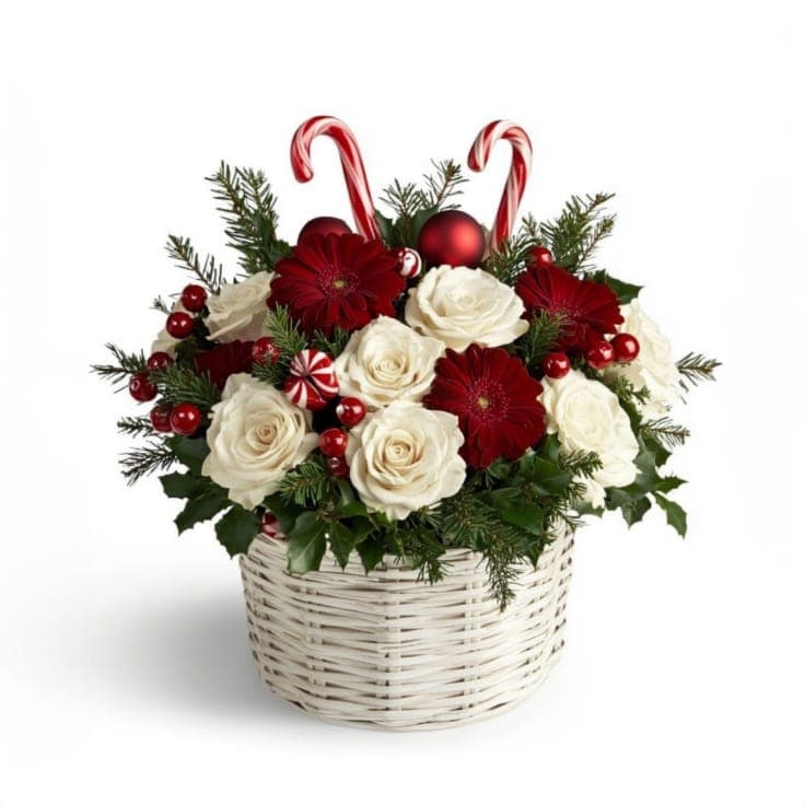 Red and White Basket