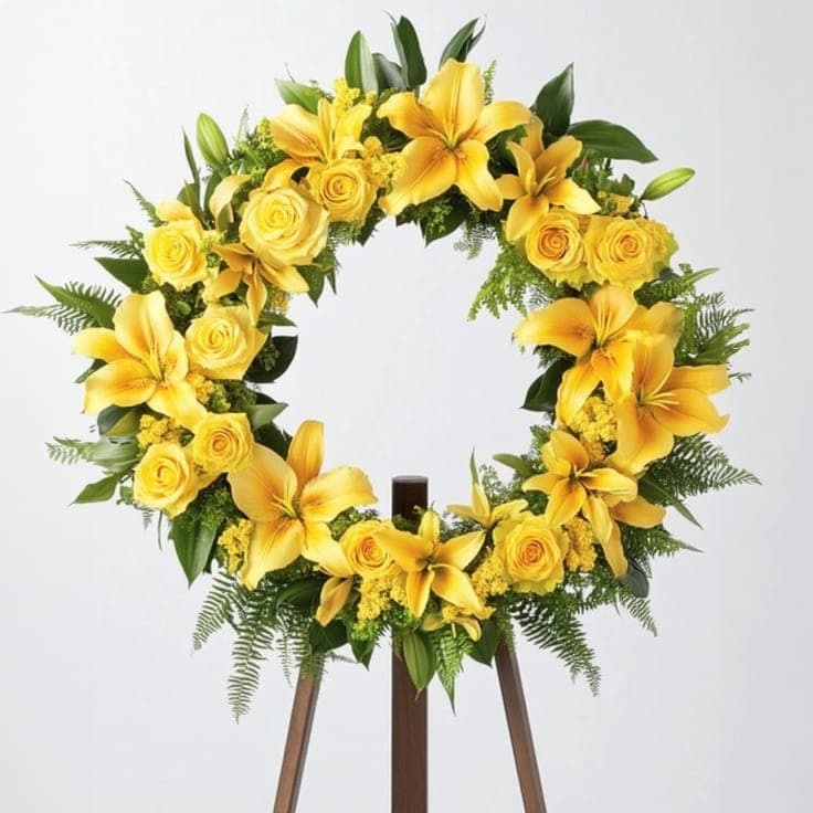 Golden Grace Wreath