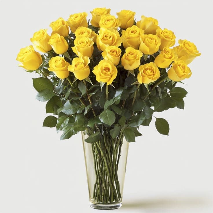 Two Dozen Yellow Roses