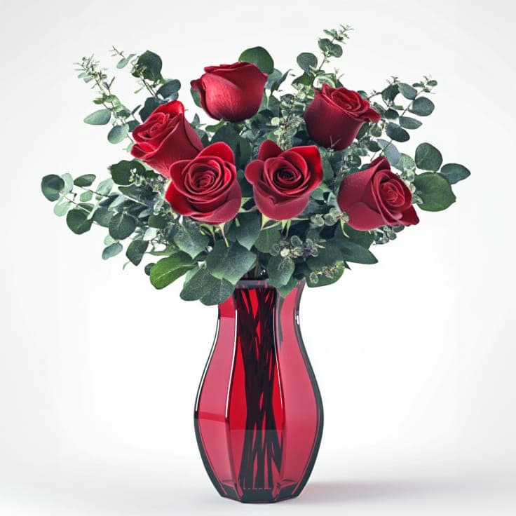 True Love 6 Roses