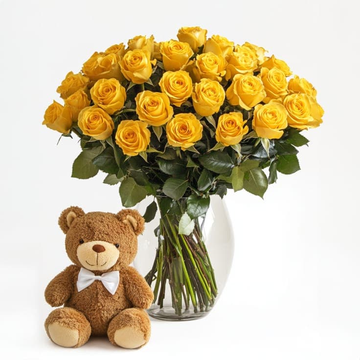 2 Dozen Spectacular Yellow Roses