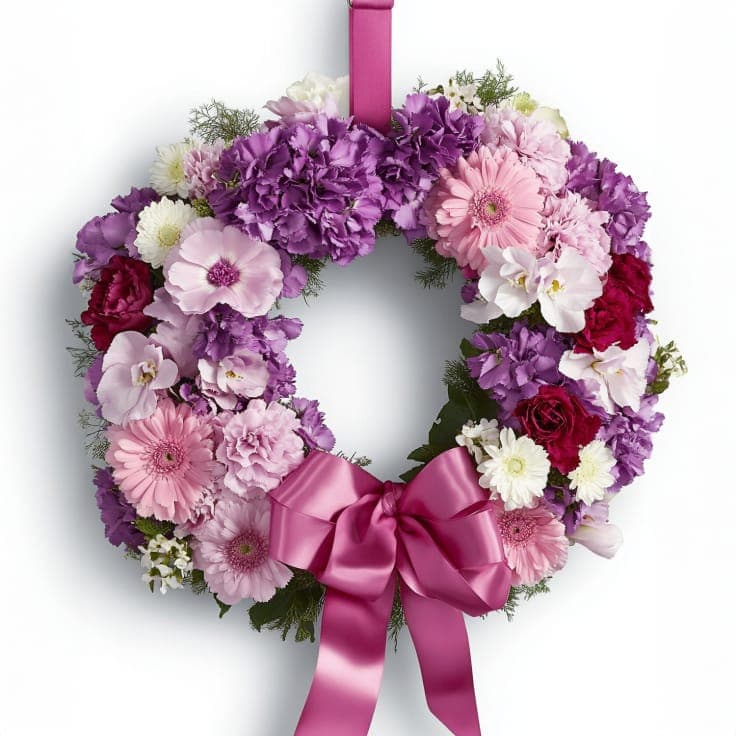 Elegant Farewell Wreath