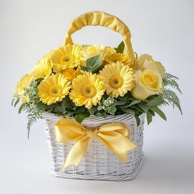 Sunstruck Floral Basket