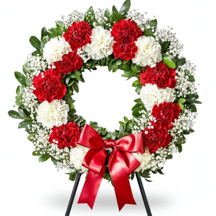 Friendship Blooms Standing Wreath
