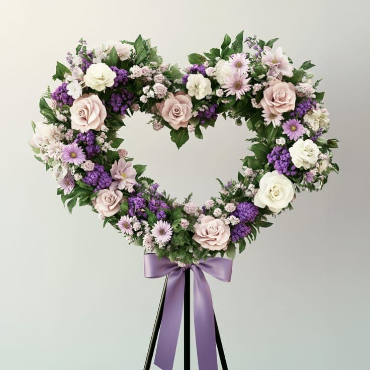 Purple Haze Standing Wreath