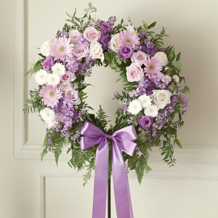 Heart Funeral Wreath