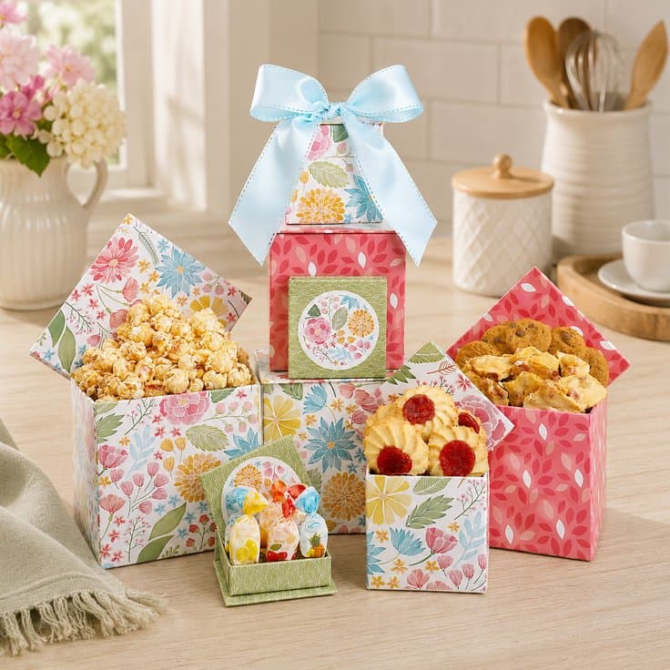 Floral Blooms Summer Treat Gift Tower