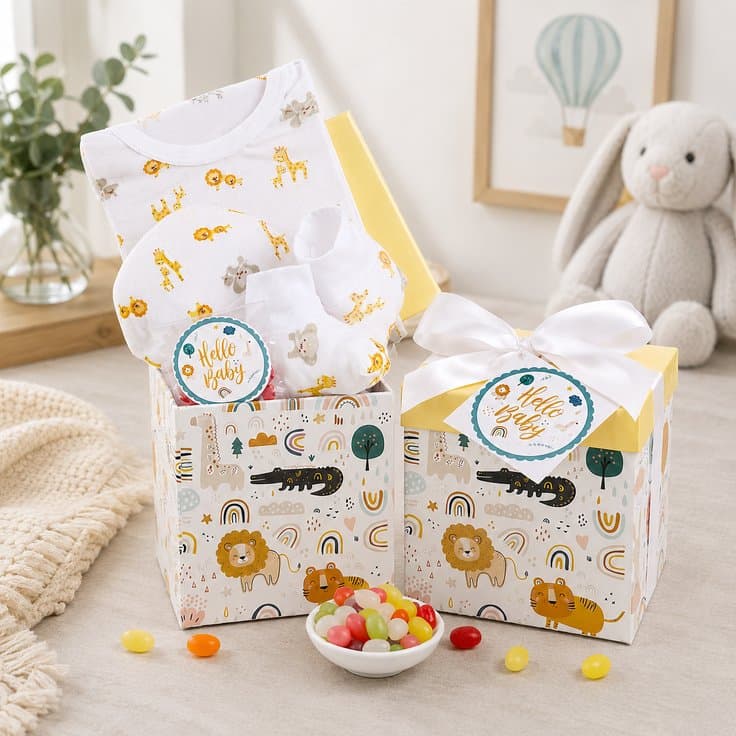 It's a Jungle Out There New Baby Gift Basket