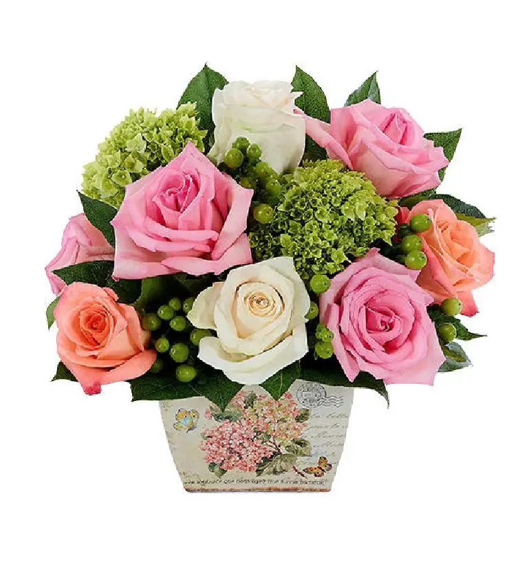 Rose & Hydrangea Garden Bouquet