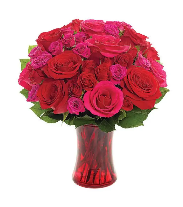 Radiant Red Romance Bouquet